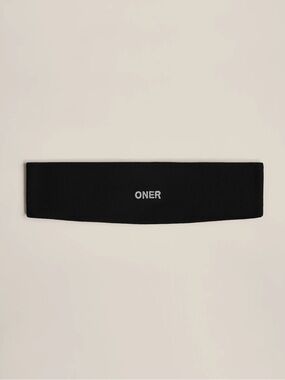 Oner Active Black SoftMotion Headband with Grey Logo
